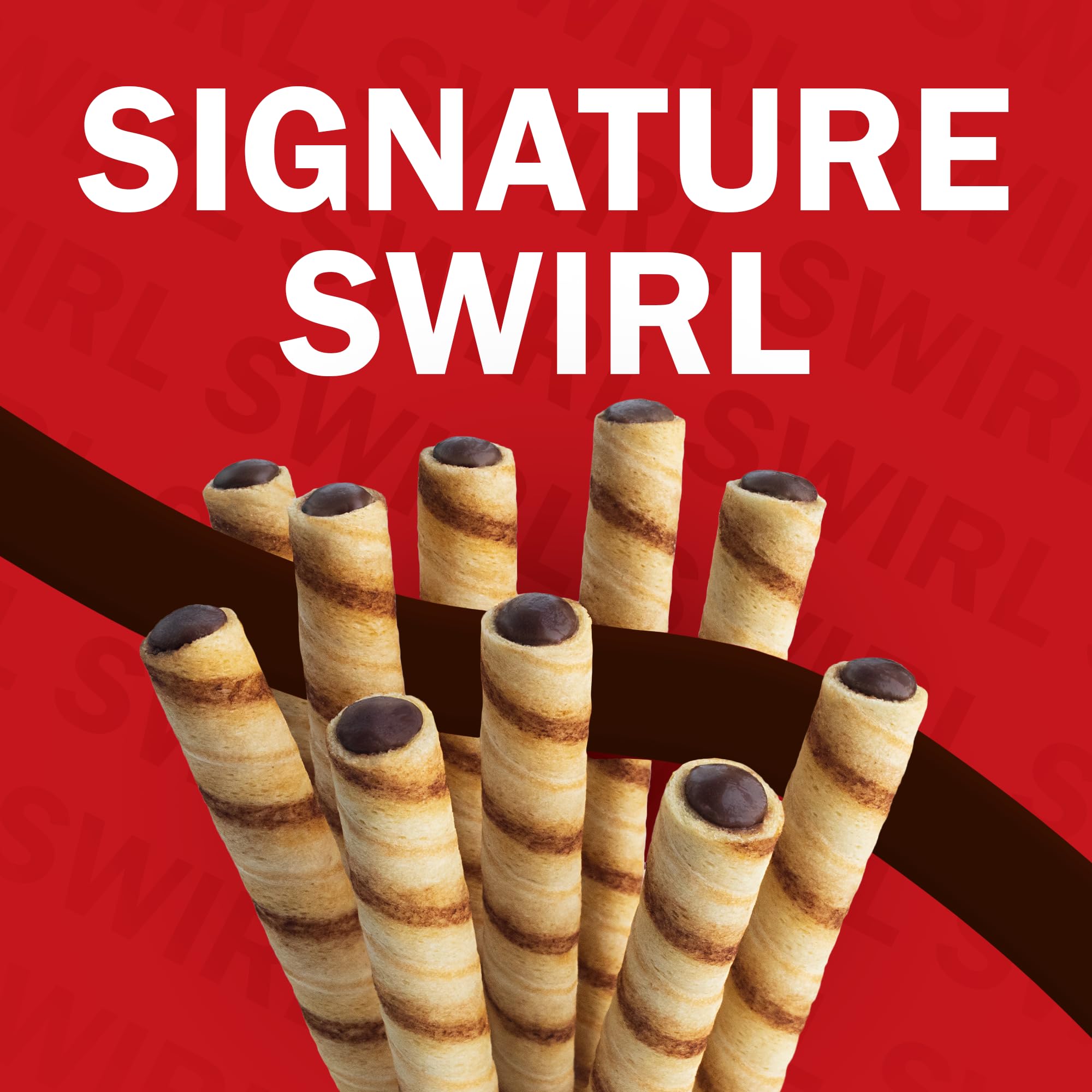 Pirouline Rolled Wafers - Dark Chocolate - Rolled Wafer Sticks, Crème Filled Wafers, Rolled Cookies for Coffee, Tea, Ice Cream, Snacks, Parties