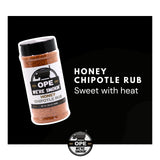 Honey Chipotle BBQ Rub (10.8 oz) - Sweet & Spicy BBQ Seasoning for Chicken, Ribs, Wings & Pork - No MSG, Gluten Free, All Natural - Smoky Grill
