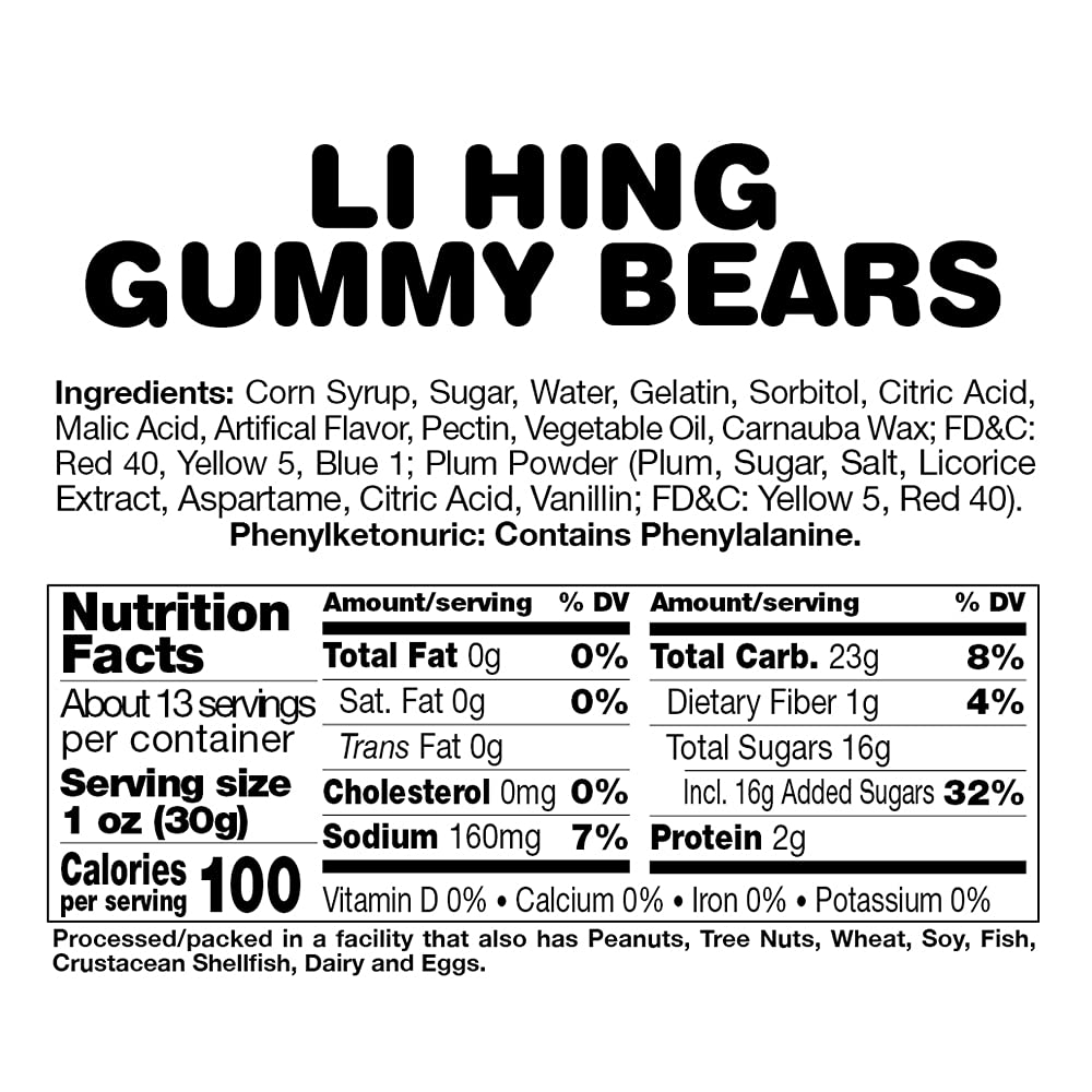 Enjoy Big Value Li Hing Gummy Bears (14 oz)