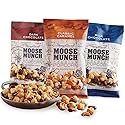 Moose Munch Premium Popcorn Tin Trio 3 Pack by Harry & David - Caramel, Milk Chocolate, Dark Chocolate