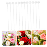 PERSELOSO 100sets Chocolate Bouquet Base Transparent Chocolate Holders for Flower Support Rack Elegant for Bouquets Parties Special Occasions