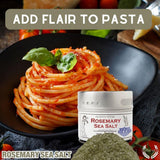 Rosemary Sea Salt | Gourmet Infused Sea Salt | Artisanal Seasoning | - Non GMO, All Natural | Sustainably Sourced, Ultra Premium | Handcrafted in