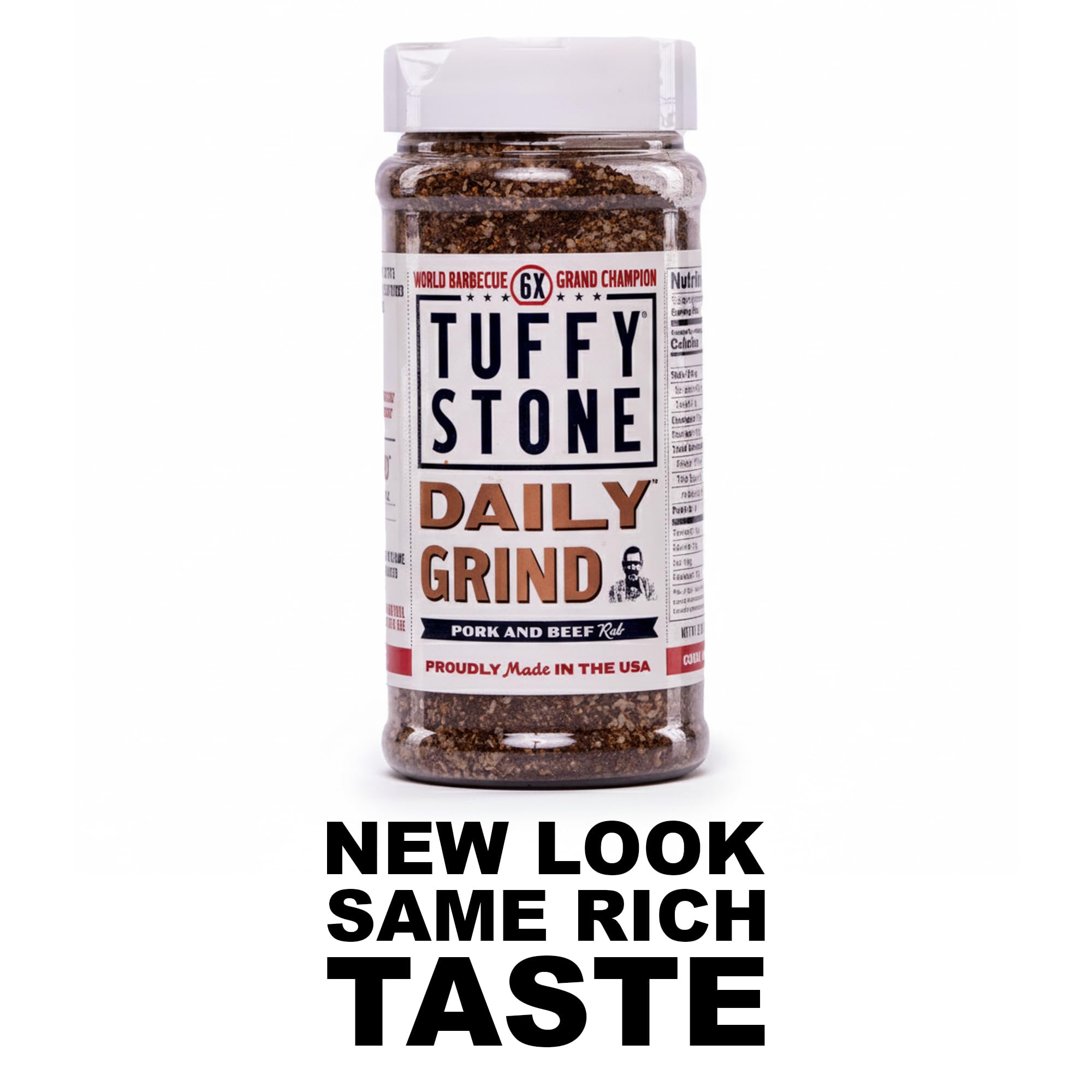 Tuffy Stone Daily Grind Coffee Rub | 6x World Barbecue Grand Champion | Bold Coffee Rub for Meat | BBQ Rubs and Spices | 9 oz Shaker