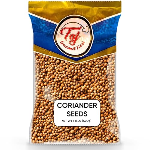 AJ Premium Indian Coriander Seeds, (Dhania), Coriander Whole, (14 Ounce)