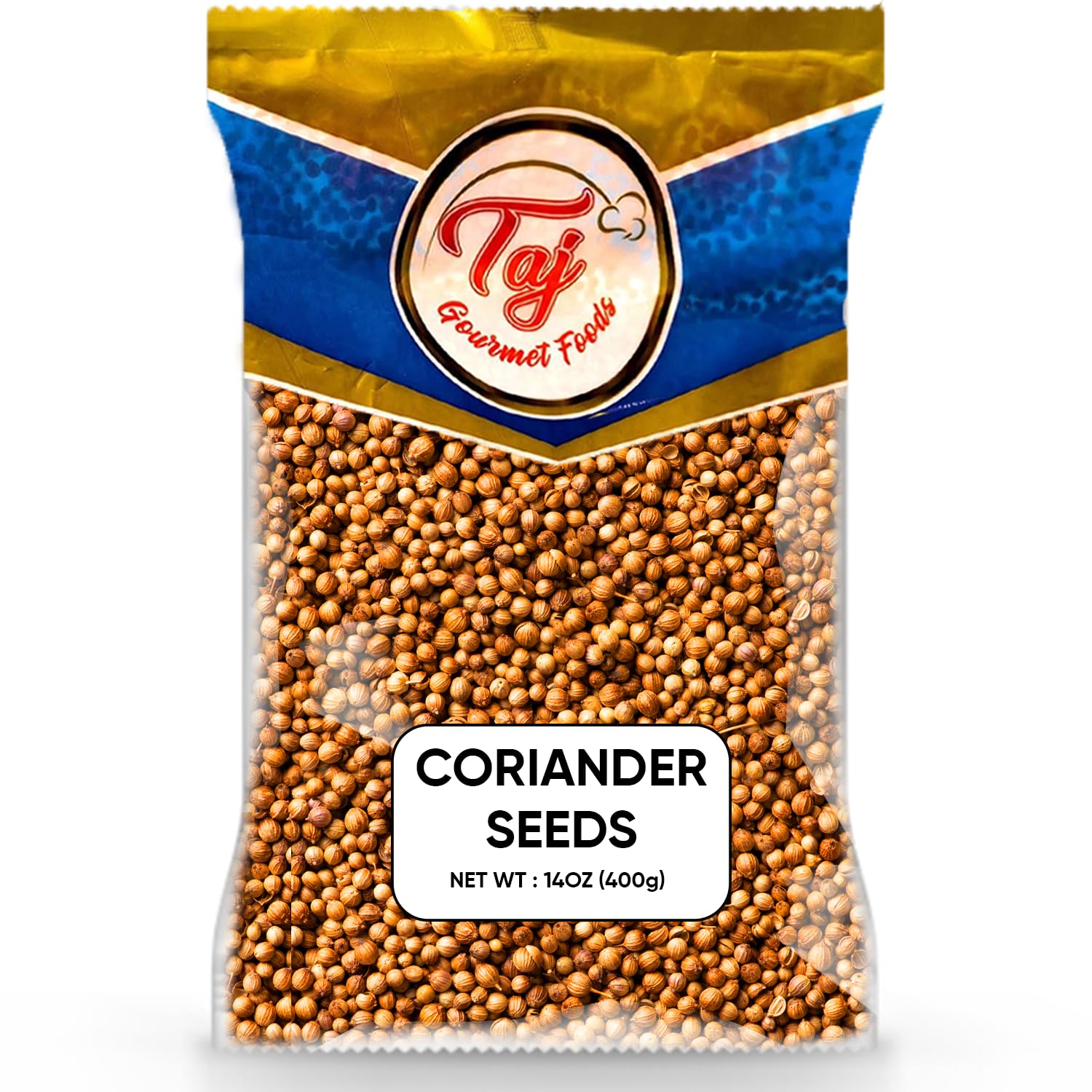 AJ Premium Indian Coriander Seeds, (Dhania), Coriander Whole, (14 Ounce)