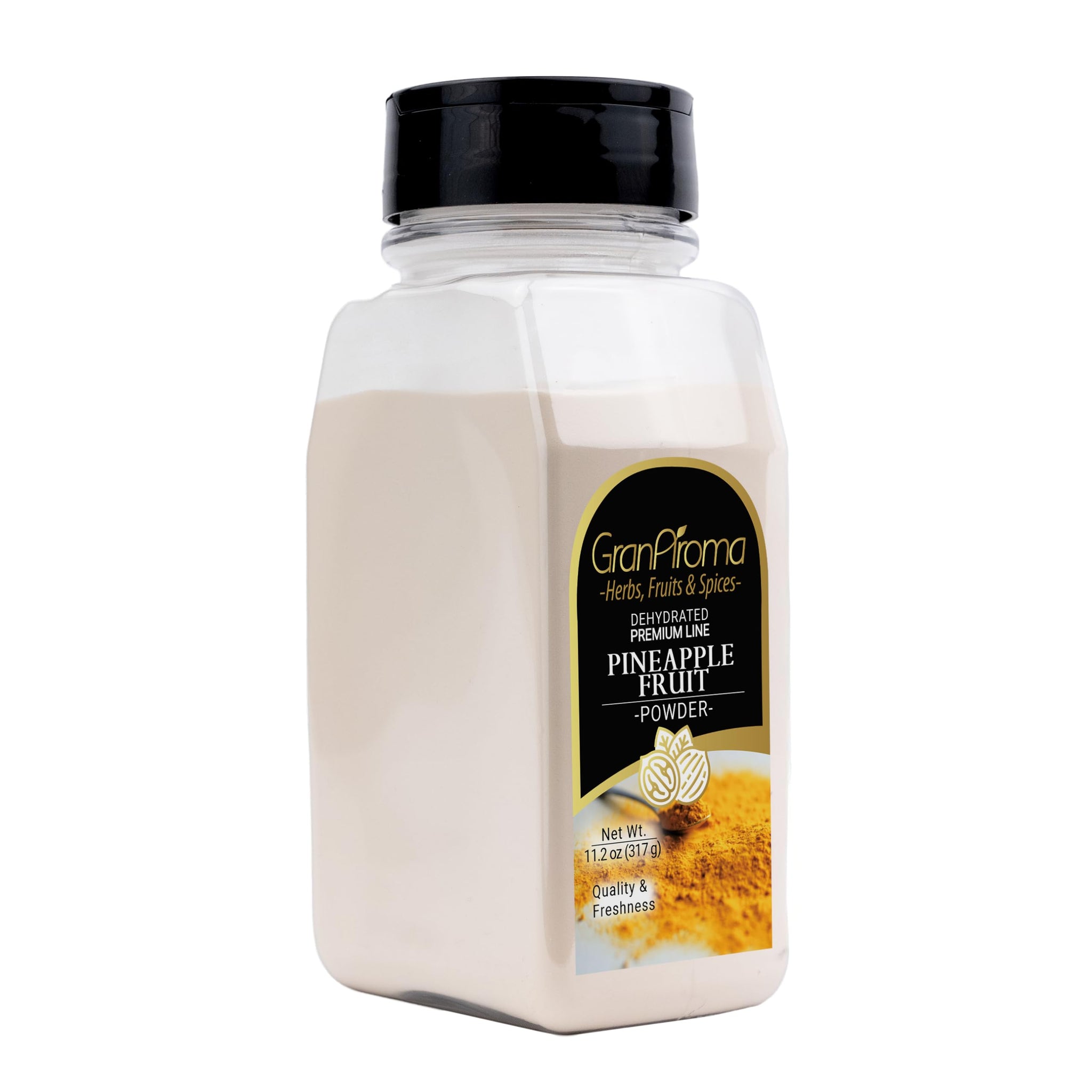 GranAroma Pineapple Fruit Powder, Sweet & Tangy Tropical Flavor, Perfect for Smoothies, Baking, Drinks, and Healthy Snacks (11.2 Ounce)