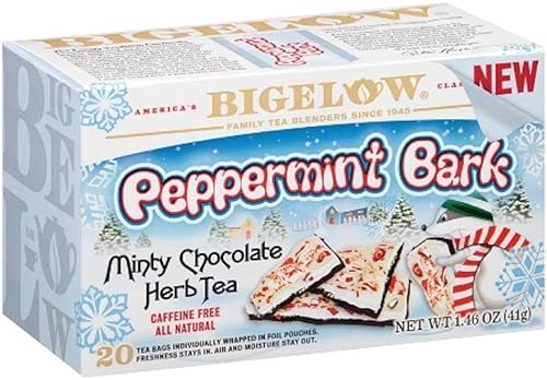 Peppermint Bark Herbal Tea 20 Bags (Case of 6)