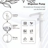 2 Pcs Glass Liquid Laundry Detergent Dispenser, Half Gallon Laundry Soap Dispenser for Laundry Room (64 oz. Each), Laundry Detergent Bottles with Pump