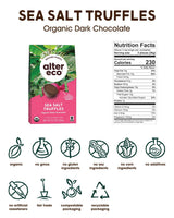 Alter Eco | Deep Dark Sea Salt Truffles | 58% Pure Dark Cocoa, Fair Trade, Organic, Non-GMO, Gluten Free Dark Chocolate Truffles (10 Count (Pack