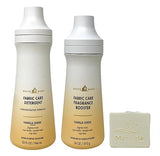 Bath & Body Works Vanilla Suede Fabric Care Detergent and Fragrance Booster Duo Set with a Natural Oats Bar Soap
