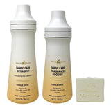 Bath & Body Works Vanilla Suede Fabric Care Detergent and Fragrance Booster Duo Set with a Natural Oats Bar Soap