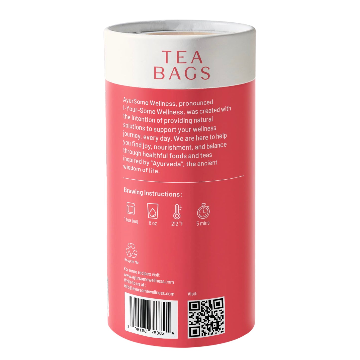 Cup It Cool | Organic Herbal Tea with Rose, Fennel, Coriander seeds, Cardamom, Licorice Root | Compostable, No Micro Plastics Tea bags | Caffeine Free