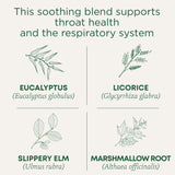 Traditional Medicinals Organic, Throat Coat Tea, Eucalyptus & Slippery Elm - Supports Respiratory and Throat Health - Kosher, Non-GMO, Caffeine-Free