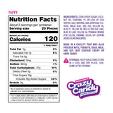 Crazy Candy Freeze Dried Taffy - Salt Water Taffy Transformed, Light Crispy Texture Sweet Candy, 2.4oz Resealable Bag, Made in USA