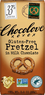 Chocolove Pretzel in Milk Chocolate, - Gluten-Free , 2.9 oz