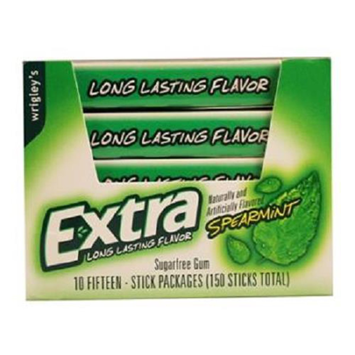 Wrigleys Extra, Spearmint, Count 10 (15S) X 2 (Package Quantity 2) Gum
