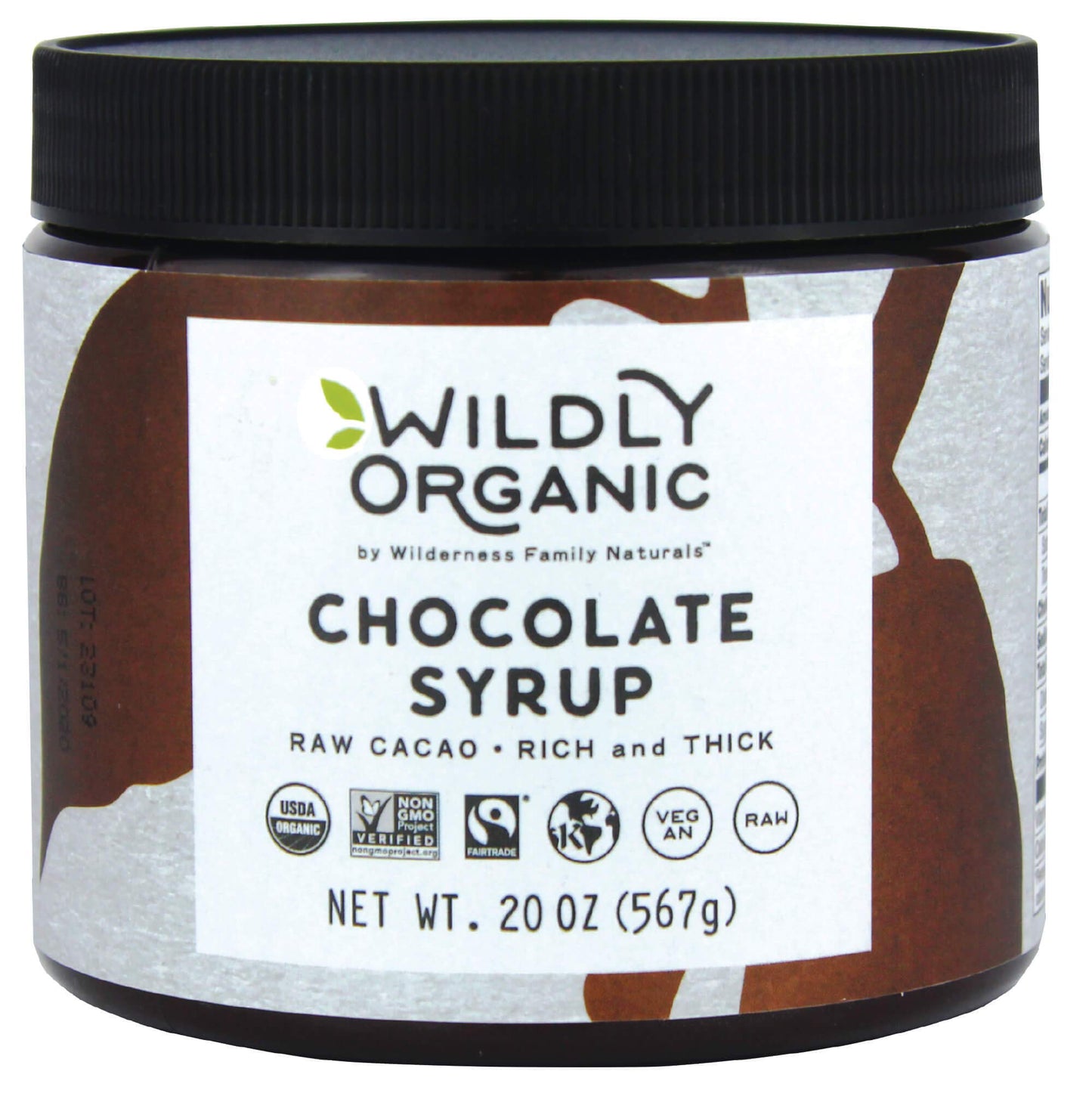 Wildly Organic Chocolate Syrup 20 Oz - Organic, Dairy-Free, Fair Trade, Non-GMO, Kosher, Vegan, Premium Rich Chocolate Flavor - Perfect for Ice Cream