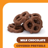 Chocolate Covered Pretzels - 22 Ounce Pack - Milk Chocolate Pretzels for Office Bowls, Snacking, and Gifting - Sweet & Salty Snack - Crunchy Holiday
