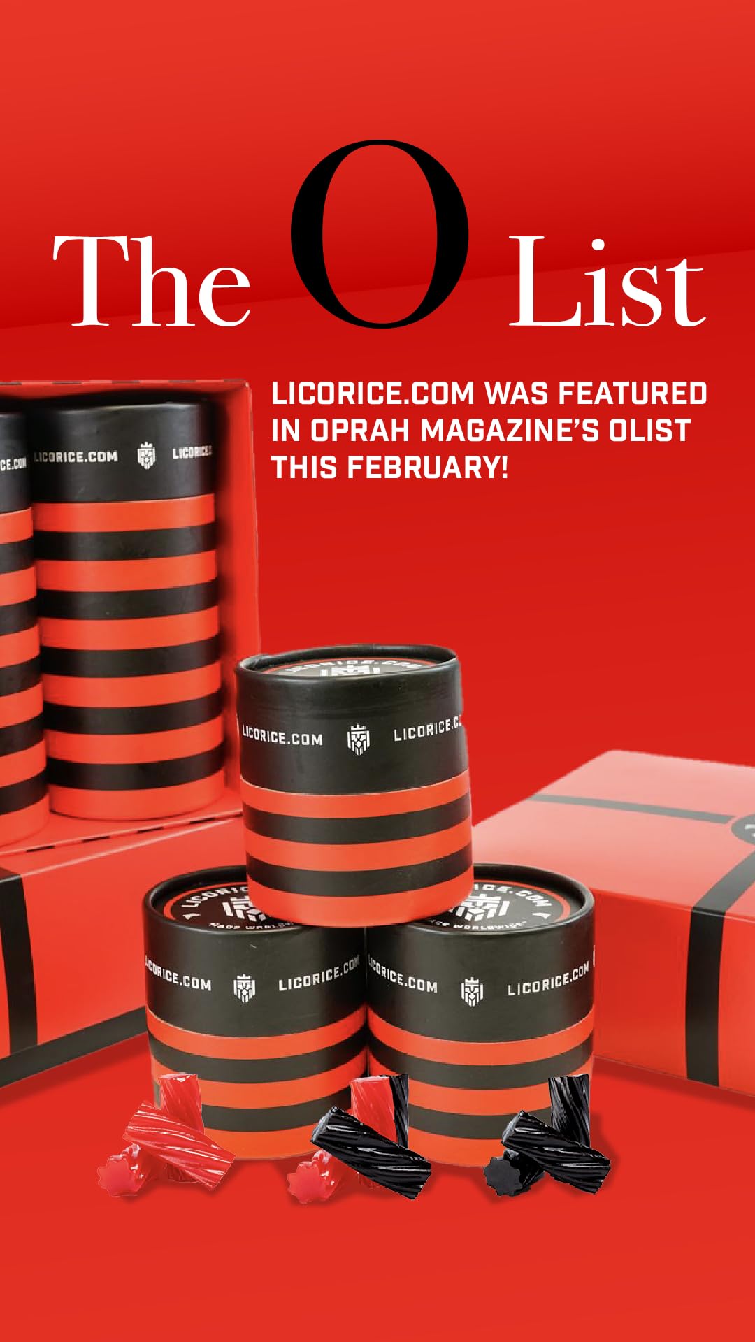 Licorice.com Gift Box | Red Licorice Trio | Great Gift, Any Occasion