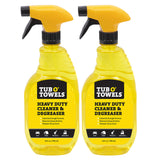 Tub O' Towels Heavy Duty Cleaner and Degreaser Spray Helps in Removing Oil Tar Paint Dirt Caulk Grease Grime Gunk Epoxies, Industrial Strength, Home