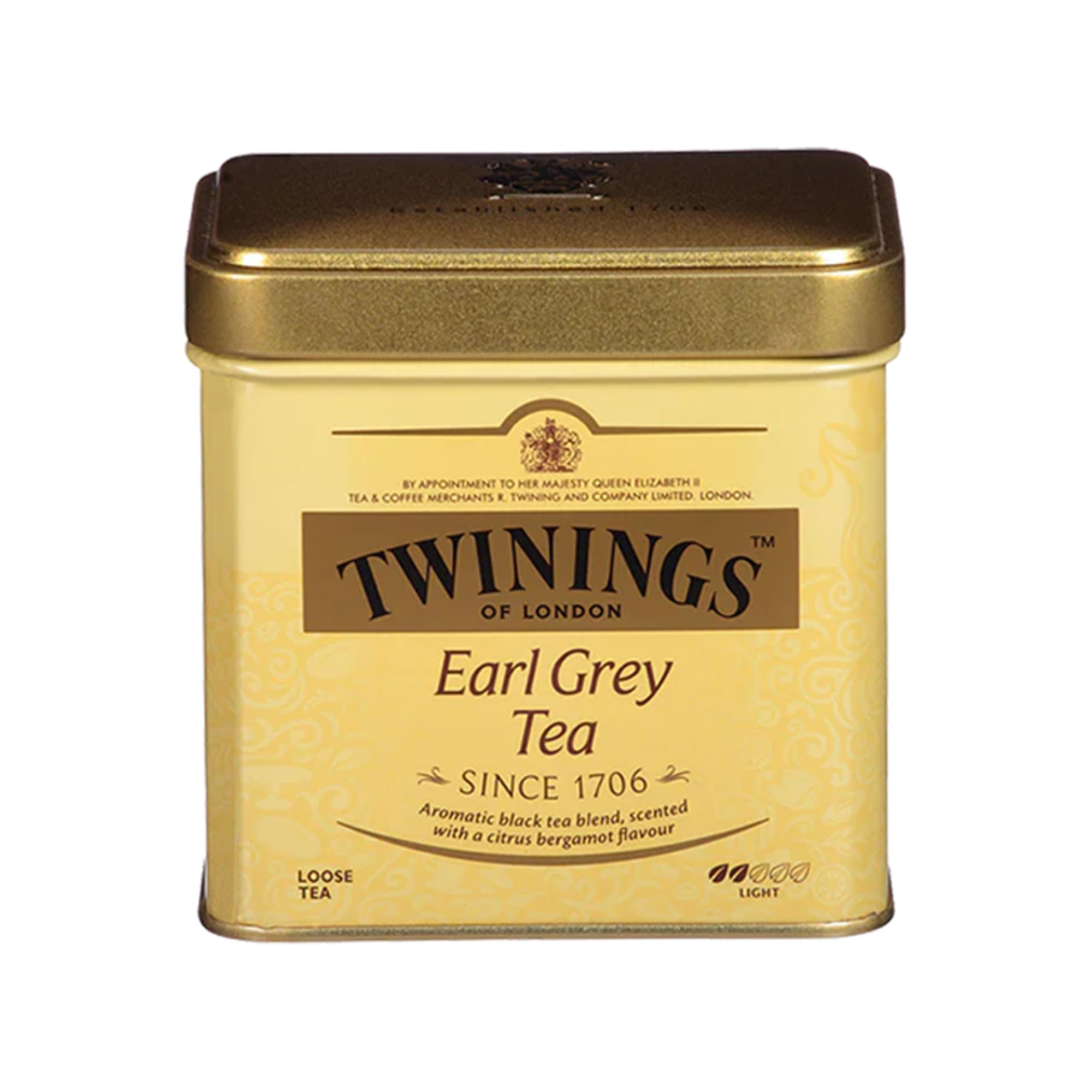 Twinings Earl Grey Loose Tea Tins, 7.05 Ounce Tins (Pack of 1), Smooth, Flavourful, Robust Black Tea Leaves, Caffeinated, Enjoy Hot or Iced