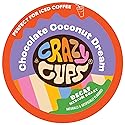 Crazy Cups Flavored Decaf Hot or Iced Coffee, for the Keurig K Cups 2.0 Brewers, Chocolate Coconut Dream, 22 Count