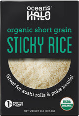Ocean's Halo Organic Short Grain Sticky Rice, 32 oz.