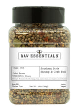 Raw Essentials Southern Style Shrimp & Crab Boil Seasoning - Savory & Aromatic Blend for Seafood Boils - Non-GMO, Gluten-Free, Vegan, Paleo - 10 oz