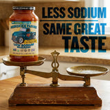 Hoboken Farms Low Sodium Marinara Sauce - Keto Certified, Low Sodium, No Sugar Added, Non GMO Project Verified, Plant Based, and Paleo Friendly (25 Fl