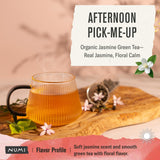 Numi Organic Green Tea with Jasmine, 18 Microplastic-Free Tea Bags