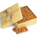 Gourmet Almond Brittle Gift Box - by Its Delish | Handmade Old-Fashioned Style | Beautiful & Delicious Square Pieces 16 Oz Almond Brittle | Christmas