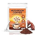 Mushroom Coffee Instant Powder with 6 Functional Mushrooms (Lion‘s Mane, Reishi, Cordyceps) - Focus, Energy & Body protection Support, Low Caffeine