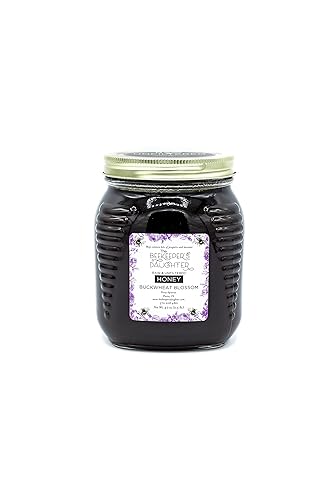 Beekeepers Daughter Raw Buckwheat Blossom Honey by the Beekeeper's Daughter - 2.5 lb Jar (2.5 pound)…