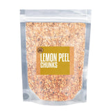 Essential Spice Lemon Peel Chunks, 4 oz Bottle - Zesty, Bright & Aromatic Citrus Flavor - Perfect for Baking, Tea, Cocktails & Culinary Use - Dried