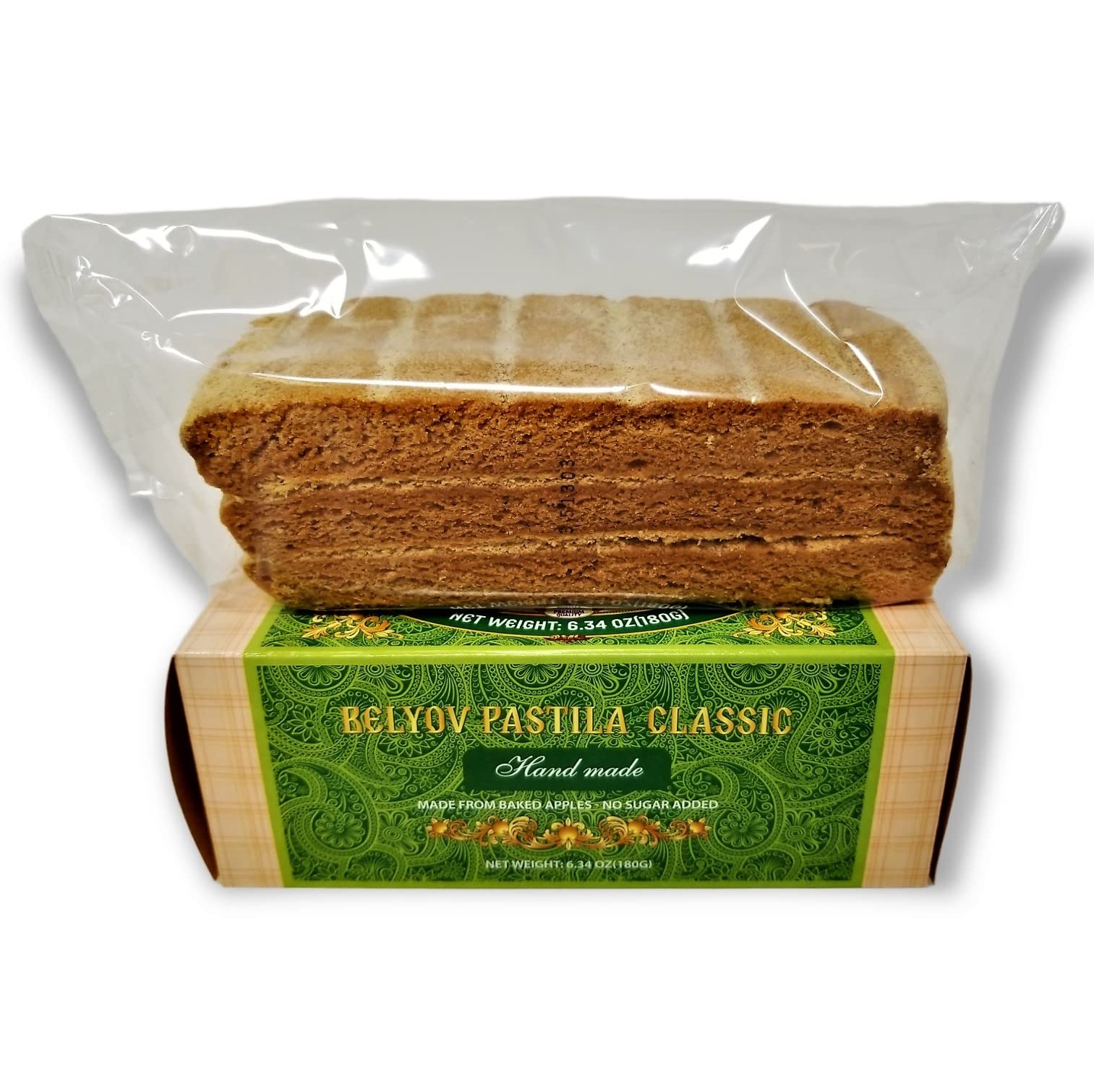 Belevini Tasty and Healthy Belyov Pastila Classic, Handmade, Made from Baked Apples, No Sugar Added, Gluten-free, Pack of 3