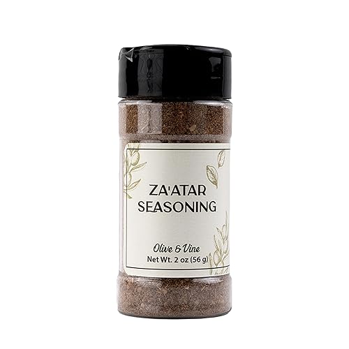 Olive & Vine Za'atar Seasoning, Savory Blend, For Middle Eastern Dishes, Rich Tradition, Authentic Taste, For Global Recipes (2 Ounce)