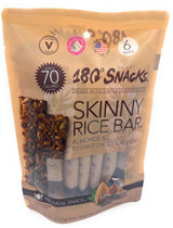180 Snacks, Skinny Bar, Almonds & Chocolate Chips, 6 Bars