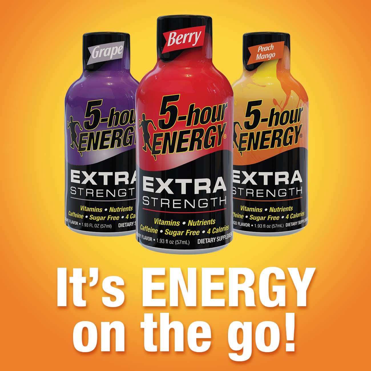 5-hour ENERGY Shot, Extra Strength Cherry, 1.93 Ounce, 12 Count