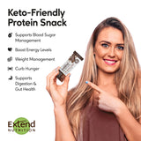 Extend Sugar Free Protein Bars, Perfect Diabetic Snacks, High Protein and Fiber, Hunger Control & Steady Energy, Low Carb, Keto Friendly (12 Count