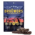Ayoba Traditional Droewors Grass Fed Beef Paleo Sticks (2 Ounce, Pack of 1) - Keto Friendly, Air-Dried Beef Protein Snacks - Low Carb, Gluten Free