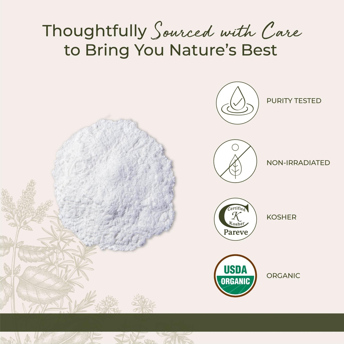 Starwest Botanicals Arrowroot Tapioca Powder Organic - Gluten Free Thickener for Cooking & Baking, Root Starch, Certified Kosher, Non-GMO - Bulk 1 lb