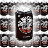 Dr. Browns Soda, Root Beer, 12 oz can (Pack of 18, Total 216 Oz)