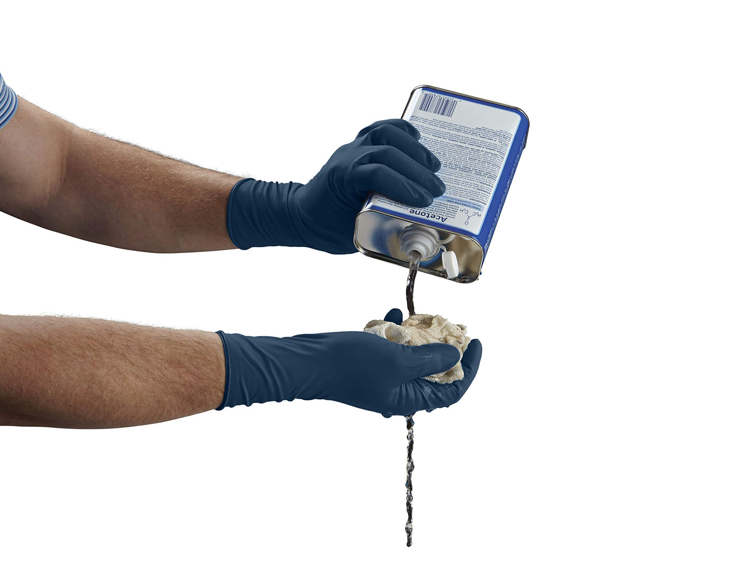 VEN6025 Venom Steel Latex Gloves, Splash Protection, Blue (Pack of 30)