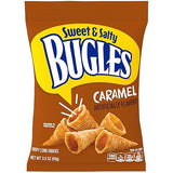 Bugles Corn Snacks, Caramel, 3.5 Oz (Pack of 7)