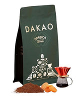DAKAO COFFEE: Vietnamese Specialty Arabica Ground Coffee, Medium Roast from Lam Dong Highlands, Single Origin, Washed for Clean Flavor, Smooth