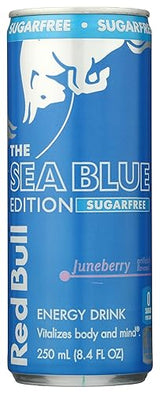 Red Bull Sugar Free Energy Drink, The Sea Blue Edition, Juneberry, 8.4 Fl Oz