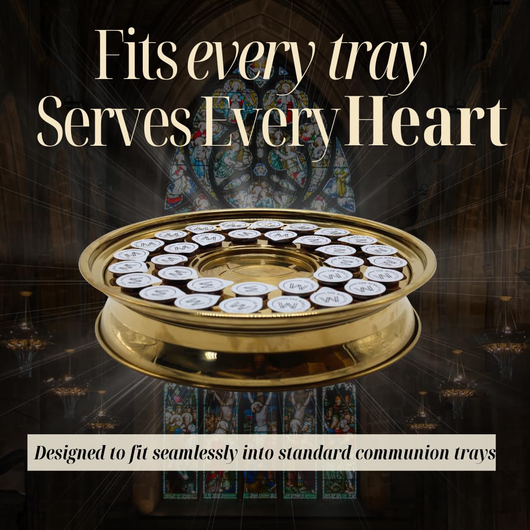 MM Pre Packaged Communion Plus Cups | Gulten free Box of 100 with juice and wafer | by The Miracle Meal