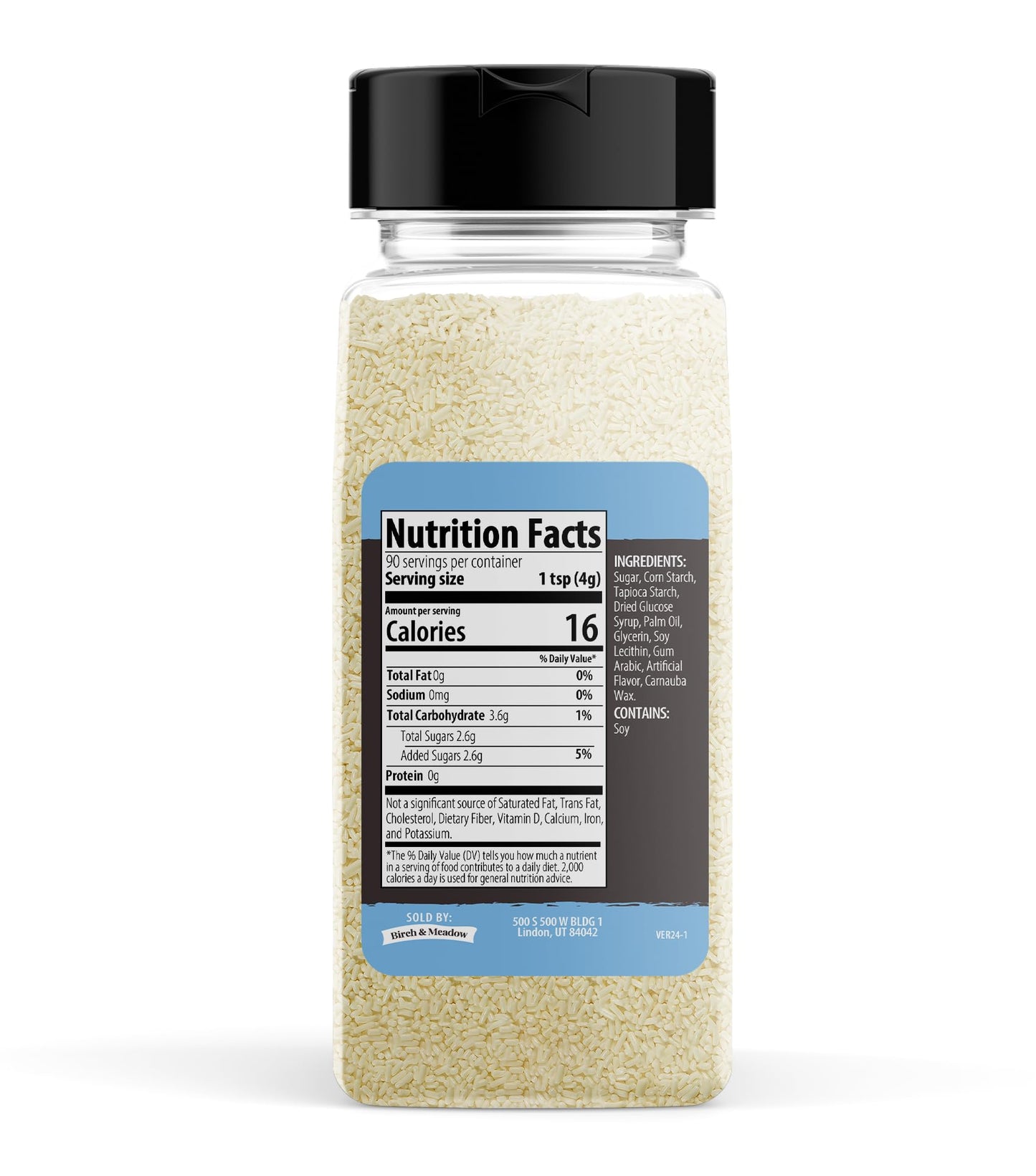 Birch & Meadow Ivory Sprinkles, 12.8 oz, Fun & Decorative Topping