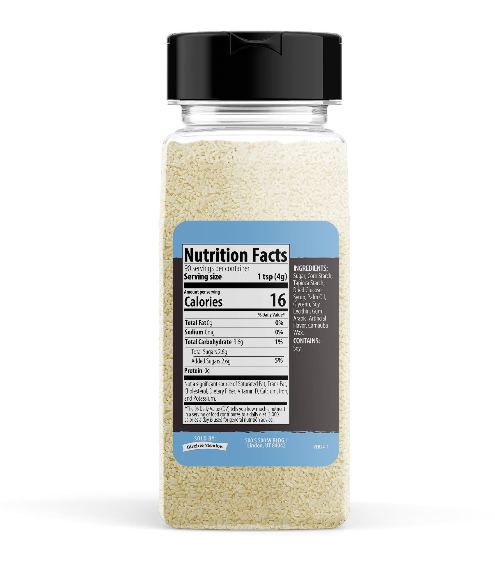 Birch & Meadow Ivory Sprinkles, 12.8 oz, Fun & Decorative Topping
