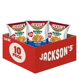 Jackson’s Super Veggie Straws™ (Sea Salt, 1 oz, Pack of 10) - Gluten Free, Vegan, Snacks for Kids & Adults - Made with Avocado Oil